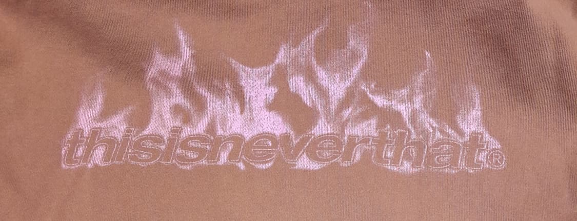 💥(새상품) 디스이즈네버댓 플레임 후드집업 브라운 (M)
 상품이미지8