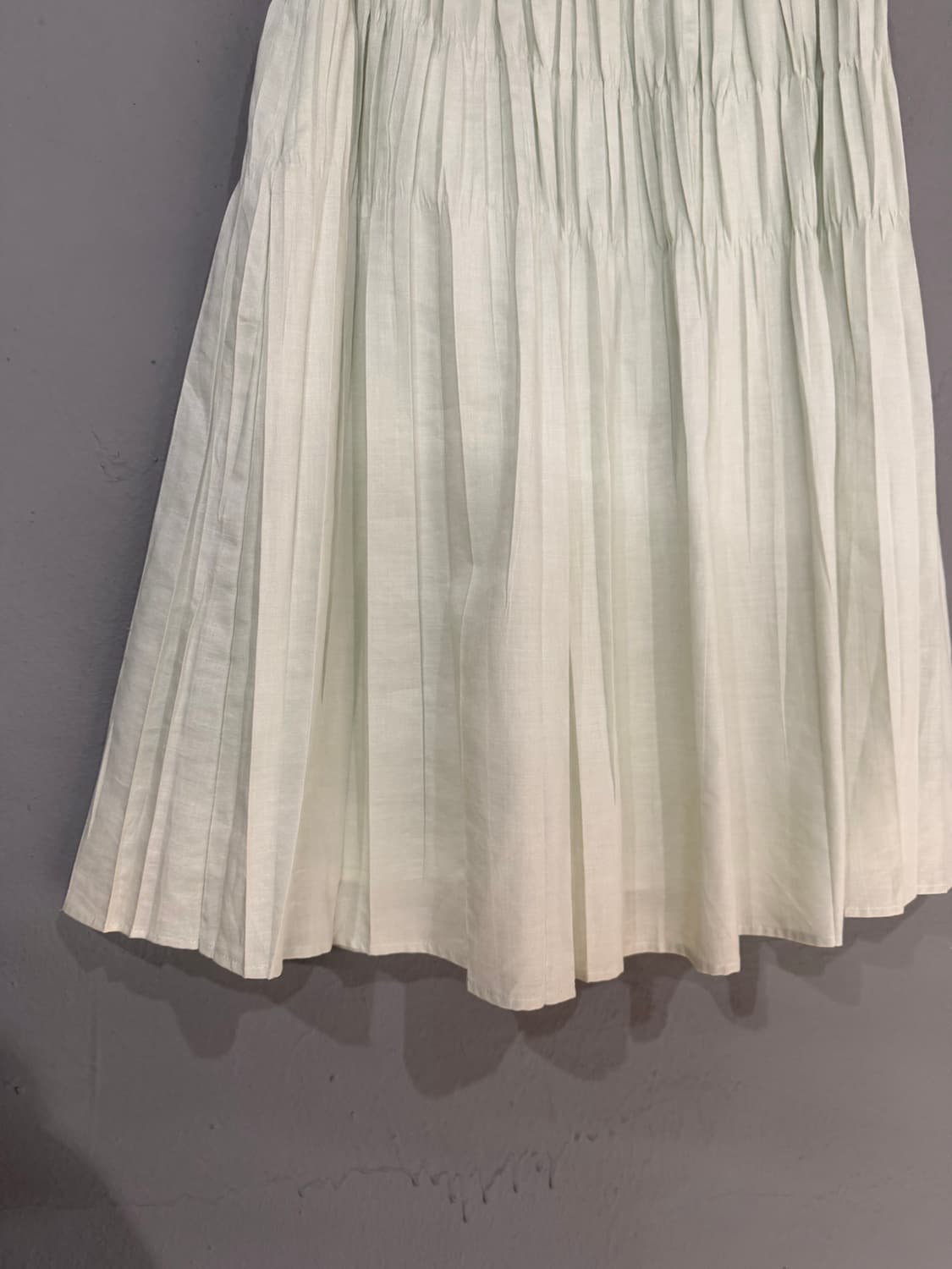 KUMIKYOKU apple mint pleats detail sk 상품이미지7