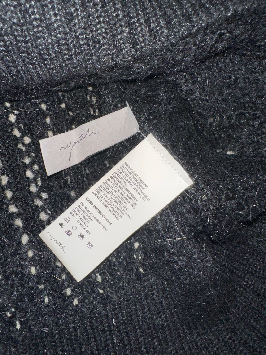 유스 블랙 니트 상품이미지4