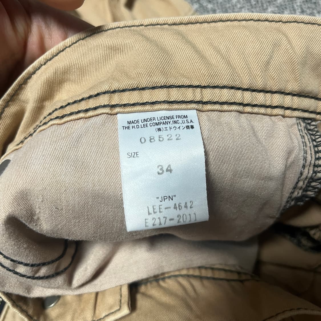 00s Lee 신치백 코튼팬츠 34 상품이미지7