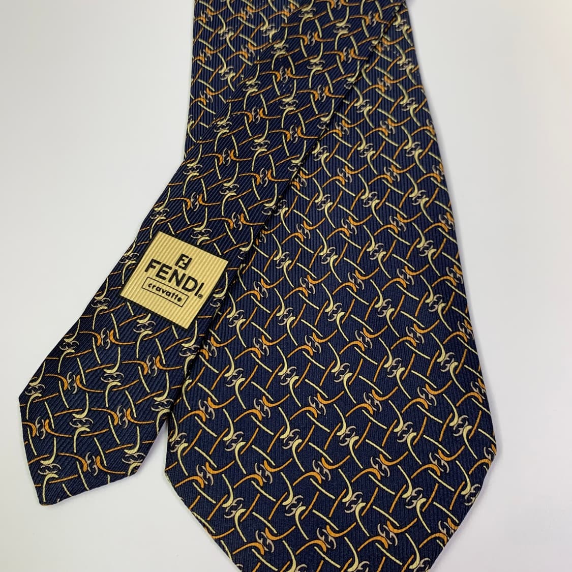 펜디(FENDI) FF모노그램 기하학적패턴 명품넥타이 A+등급 상품이미지5