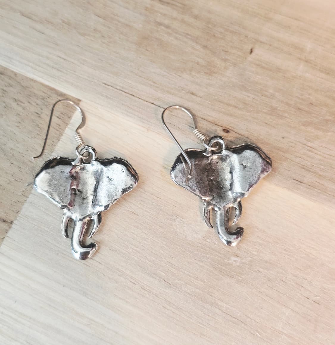 빈티지 실버 코끼리 드롭 귀걸이 상품이미지7
