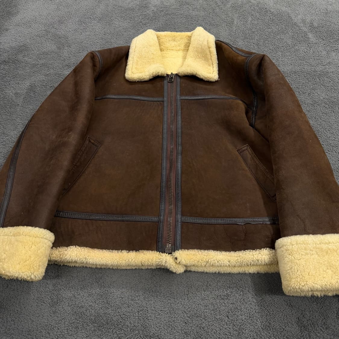 [ 100 ] 90s 빈티지 양가죽 무스탕 자켓 상품이미지3