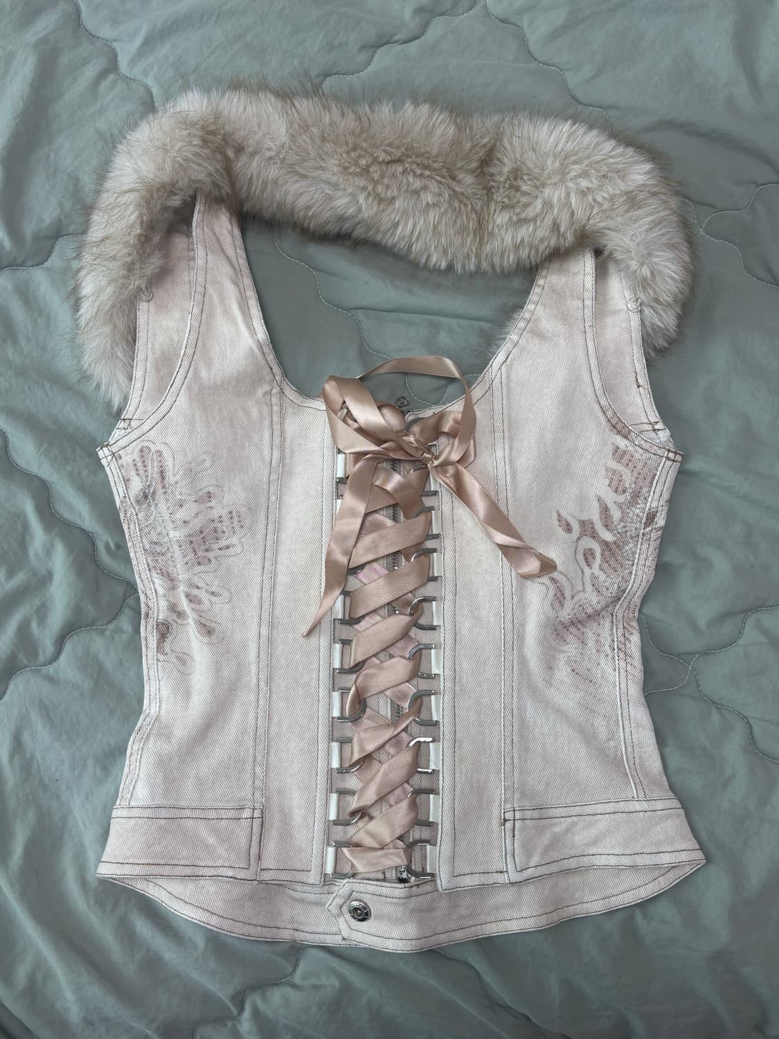 flower birds market Light Denim Corset M 상품이미지3