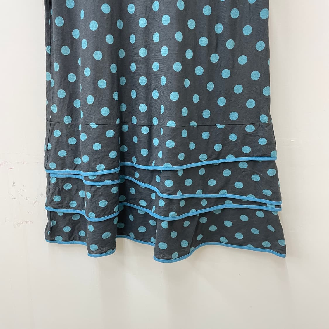 Cest moijeu 도트 반팔 롱 티셔츠 상품이미지2