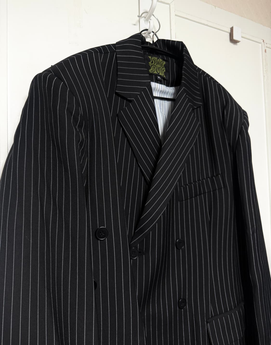 Weave studio 렉토맛 스트라이프 랩 블레이저 셋업 XL 상품이미지8