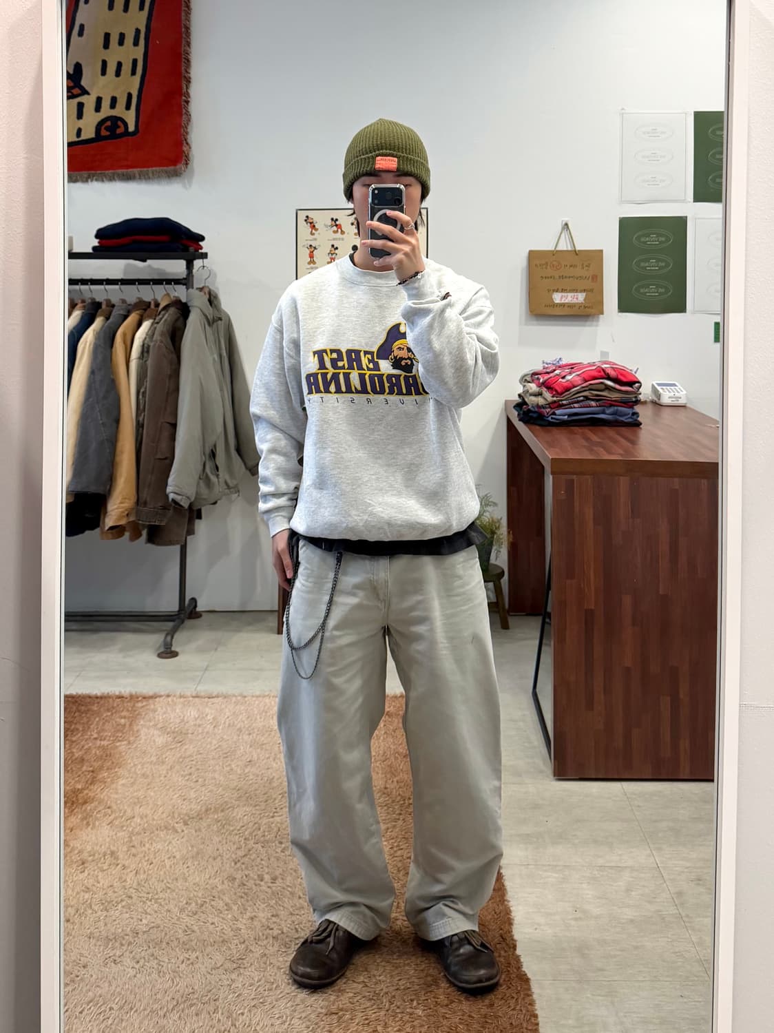 90s Jansport 잔스포츠 EAST CAROLINA 스웻셔츠 상품이미지2