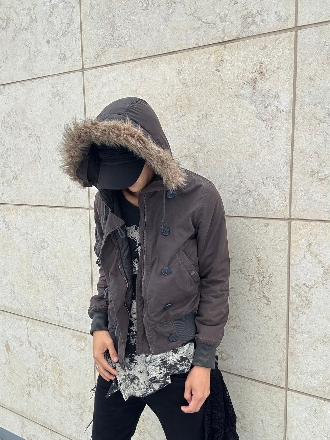 “Alpha industries” Fur Hoodie Flight Jac 상품이미지2