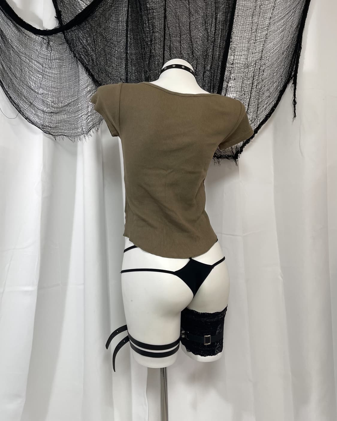 khaki lettering t-shirt 상품이미지5
