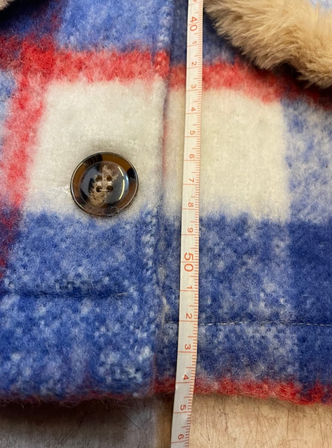 수입 퍼배색 숏코트숏자켓 체크코트 체크자켓:) 상품이미지7