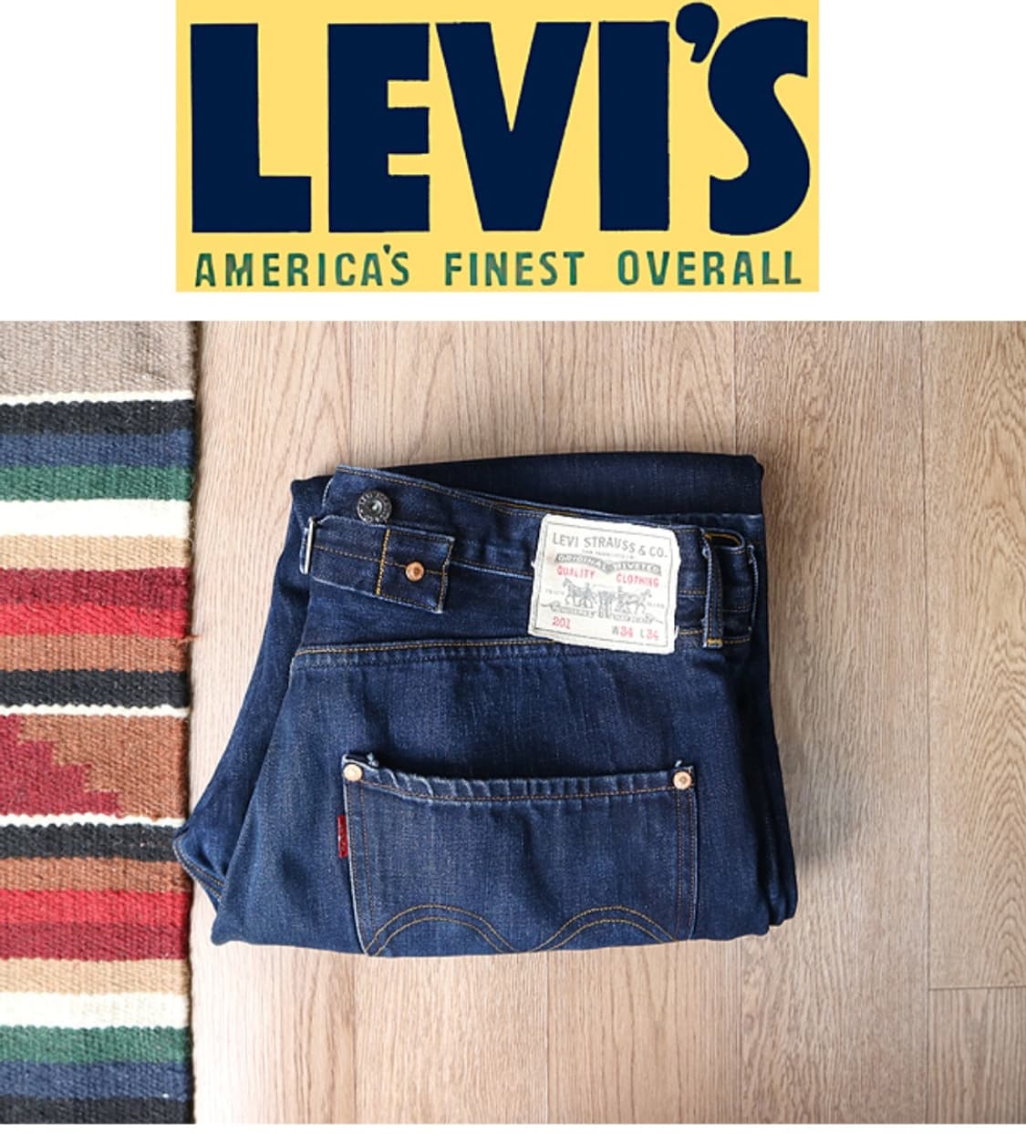 
LEVIS 리바이스 201 데님 1920S 디자인 베이스 34 상품이미지1