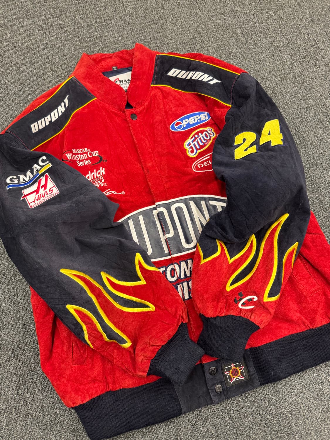 XL)제프 해밀턴 빈티지 듀퐁 플레임 레이싱 자켓 상품이미지4