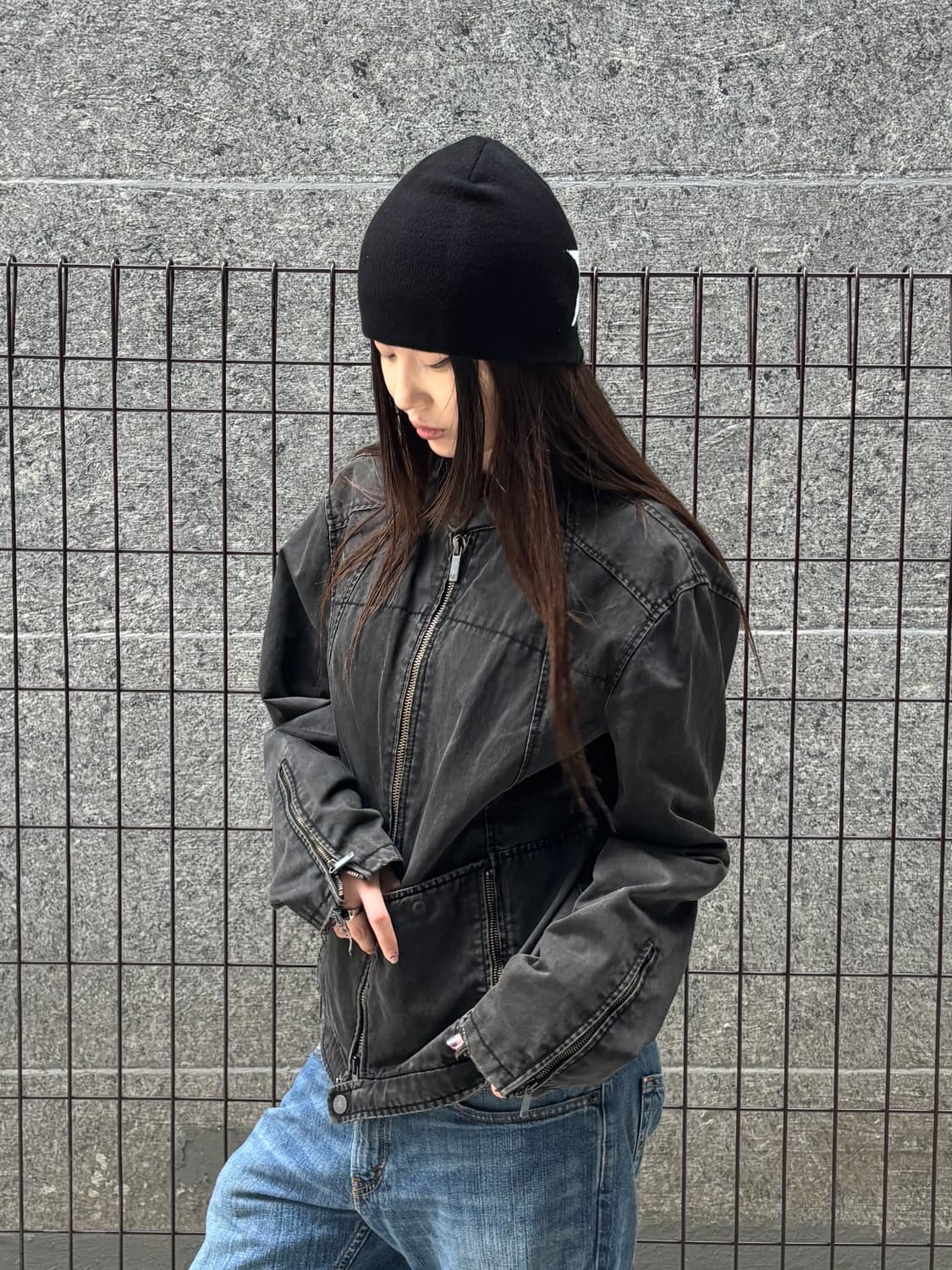 AX 알마니 익스체인지 블랙 라이더 자켓 상품이미지4