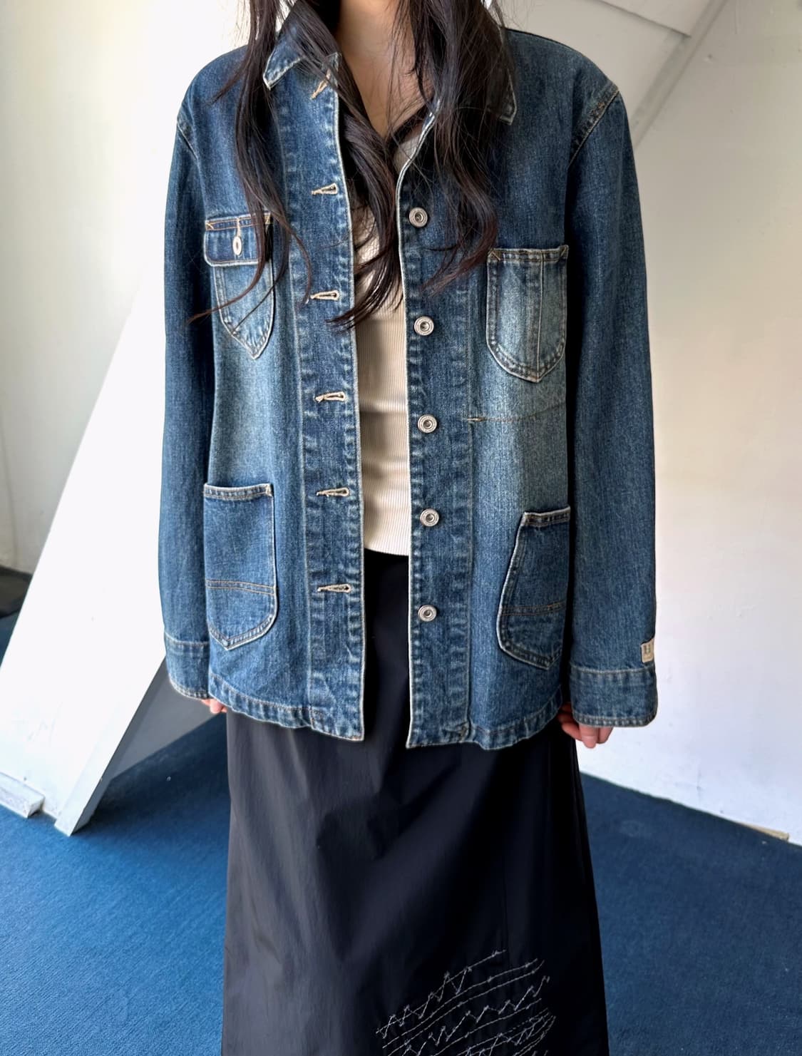 Heavy denim chore jacket 상품이미지4