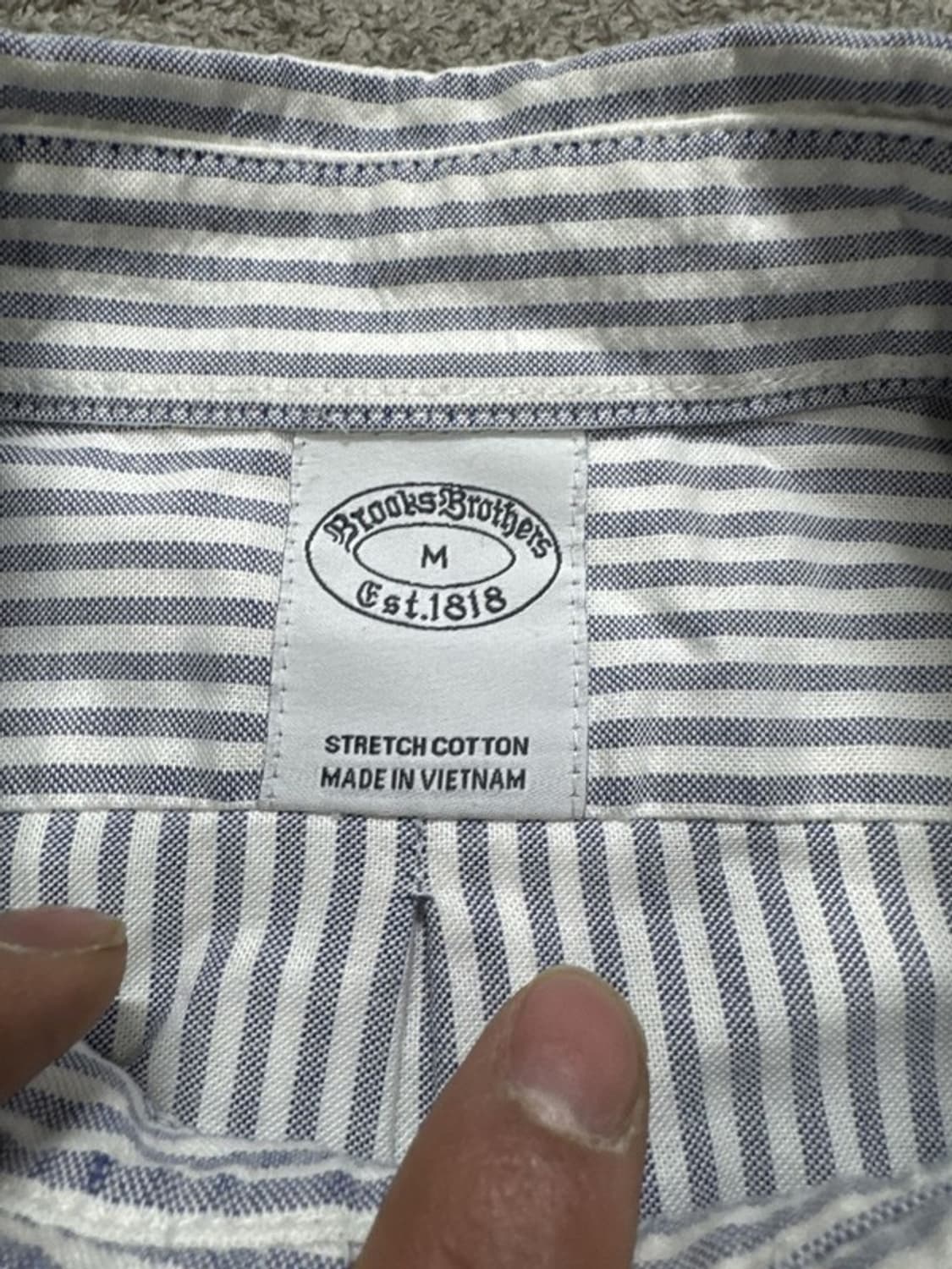 브룩스브라더스 스트라이프 셔츠 M 상품이미지3