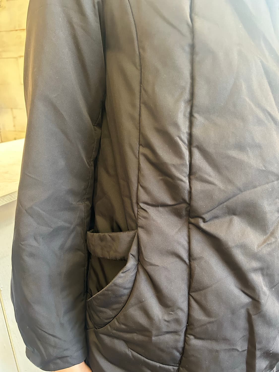 SYSTEM 절개 패딩코트 상품이미지4