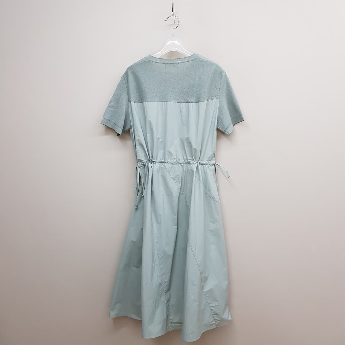 한섬 SJSJ 니트 배색 반팔 원피스 F사이즈 상품이미지4