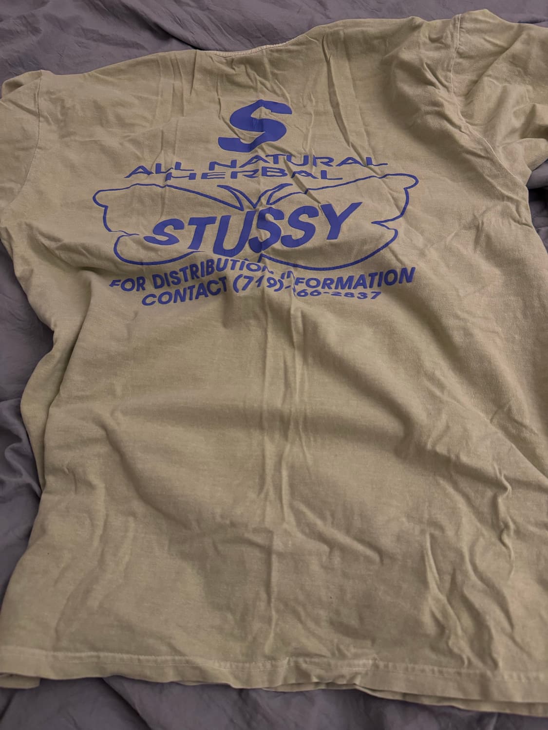 스투시 올 내추럴 허벌 티셔츠 연두색 L 상품이미지2