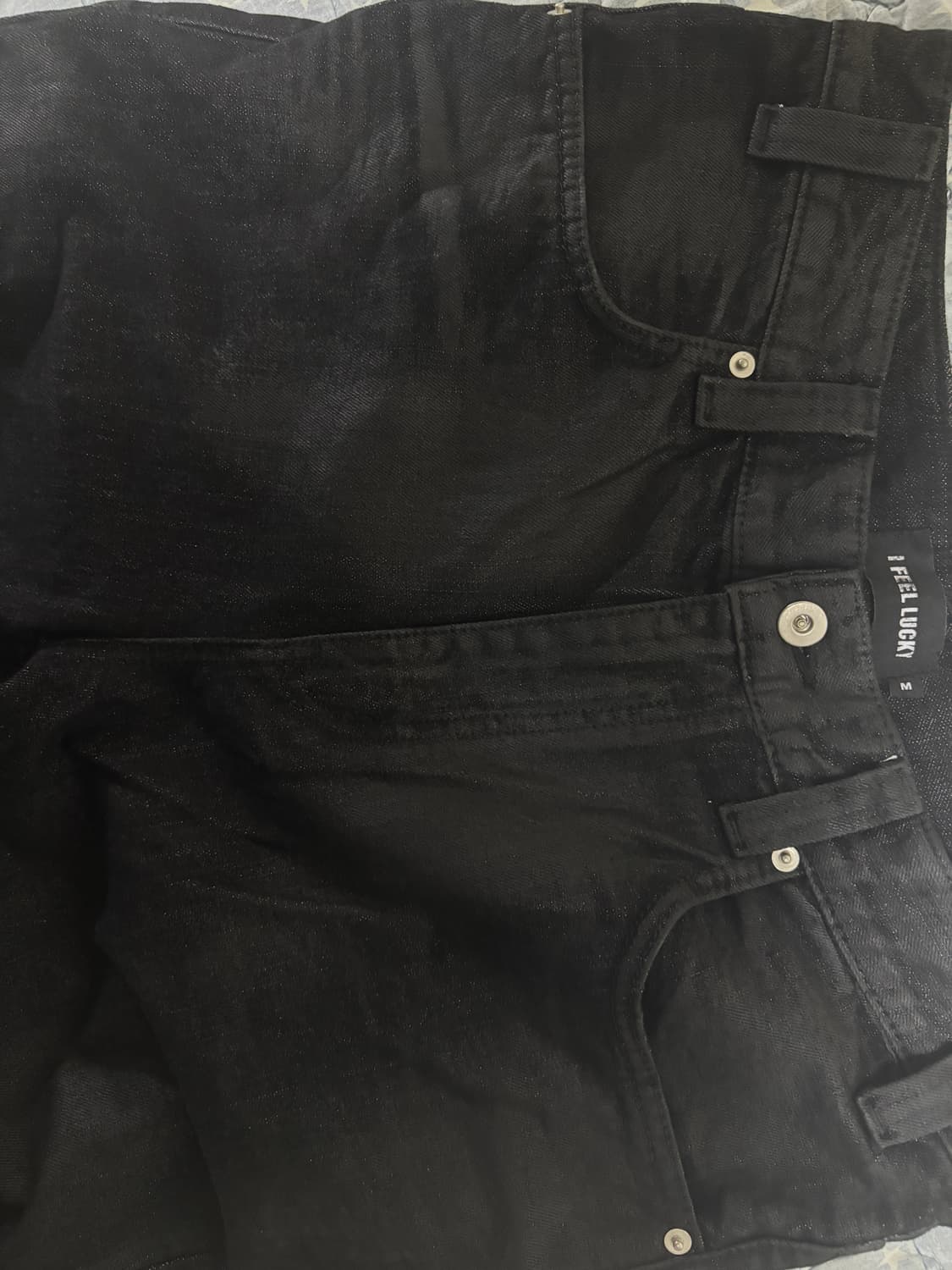 아이필럭키 플레어팬츠 Denim Bootscut pants black 상품이미지5