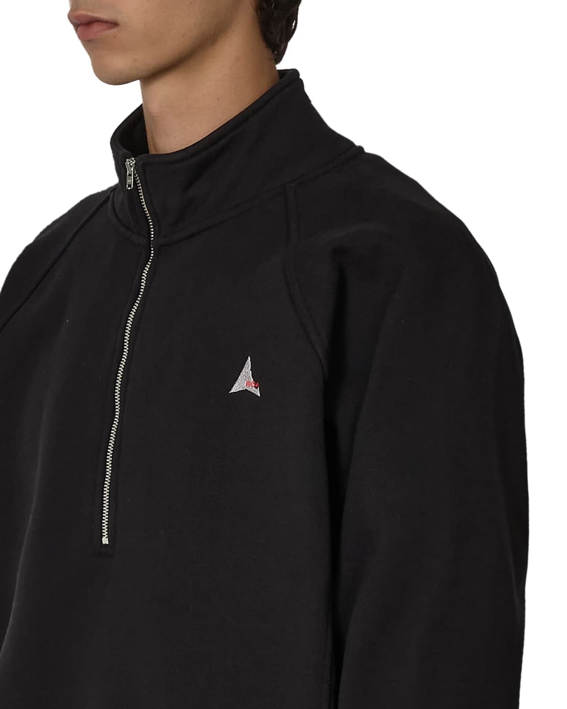 [M,L,XL]로아 하이킹 25fw Logo 490gsm 하프집업/블랙 상품이미지5