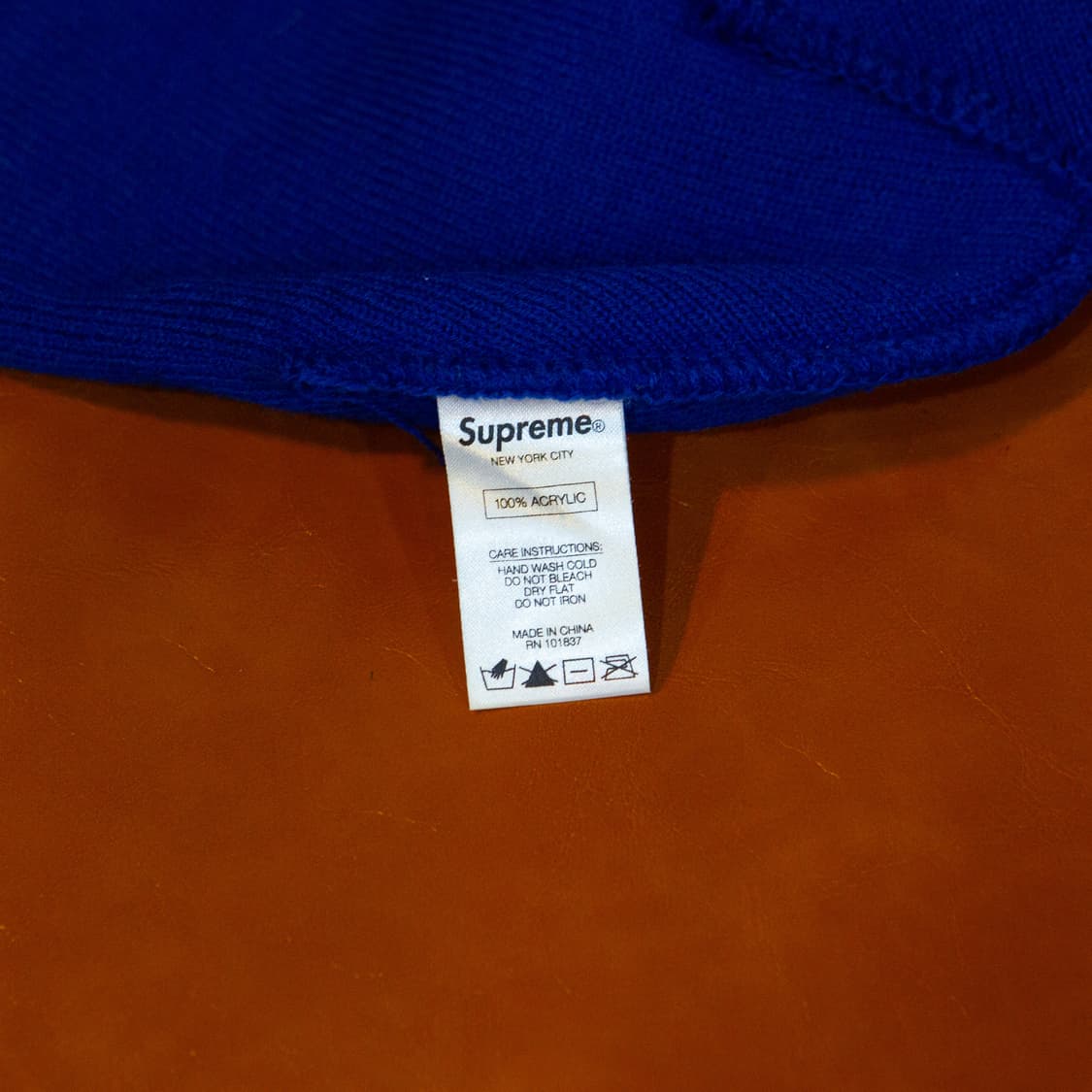 슈프림 Warp 로고 비니 블루 상품이미지3