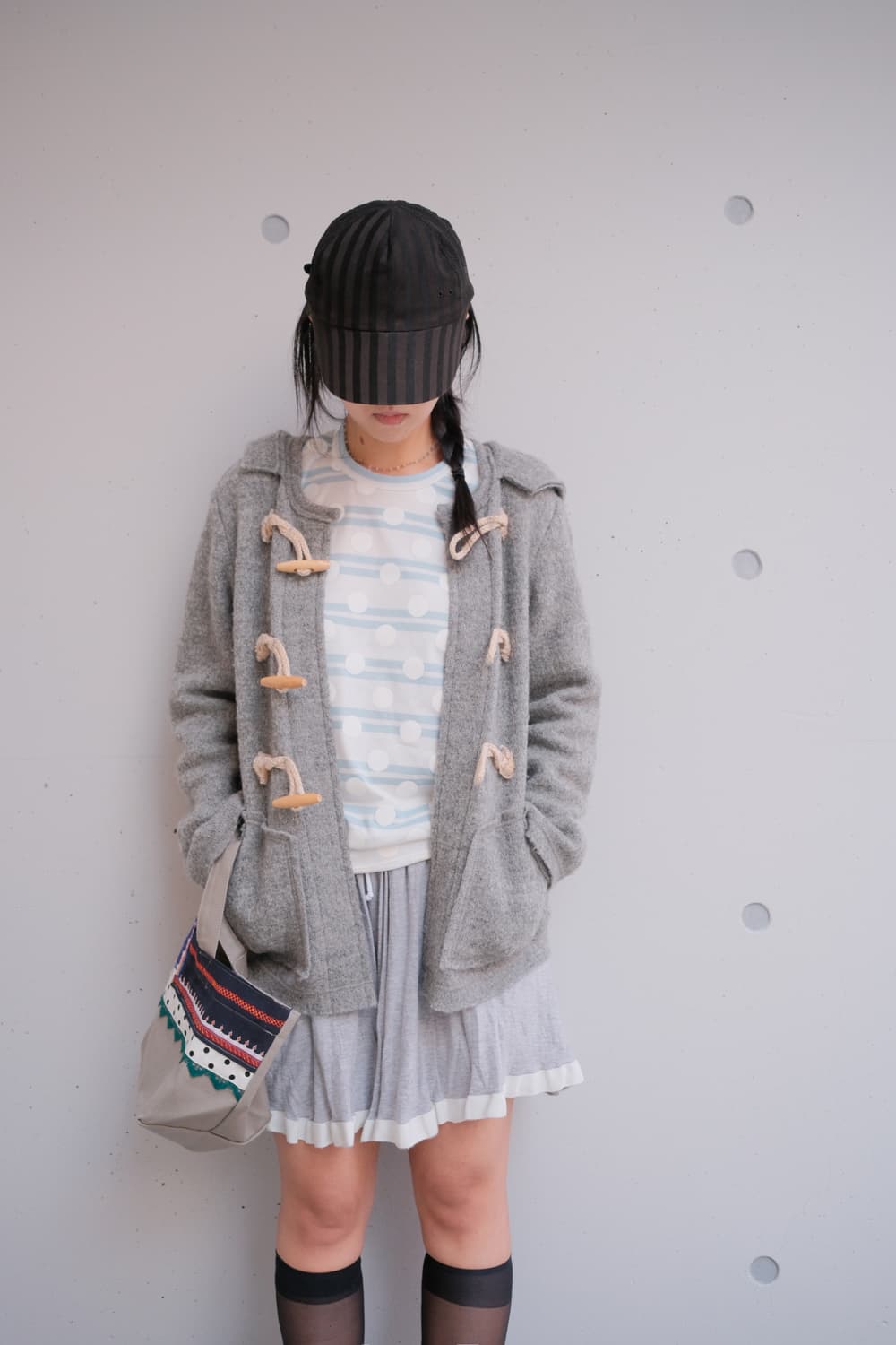 Dot stripe long sleeve top 상품이미지3