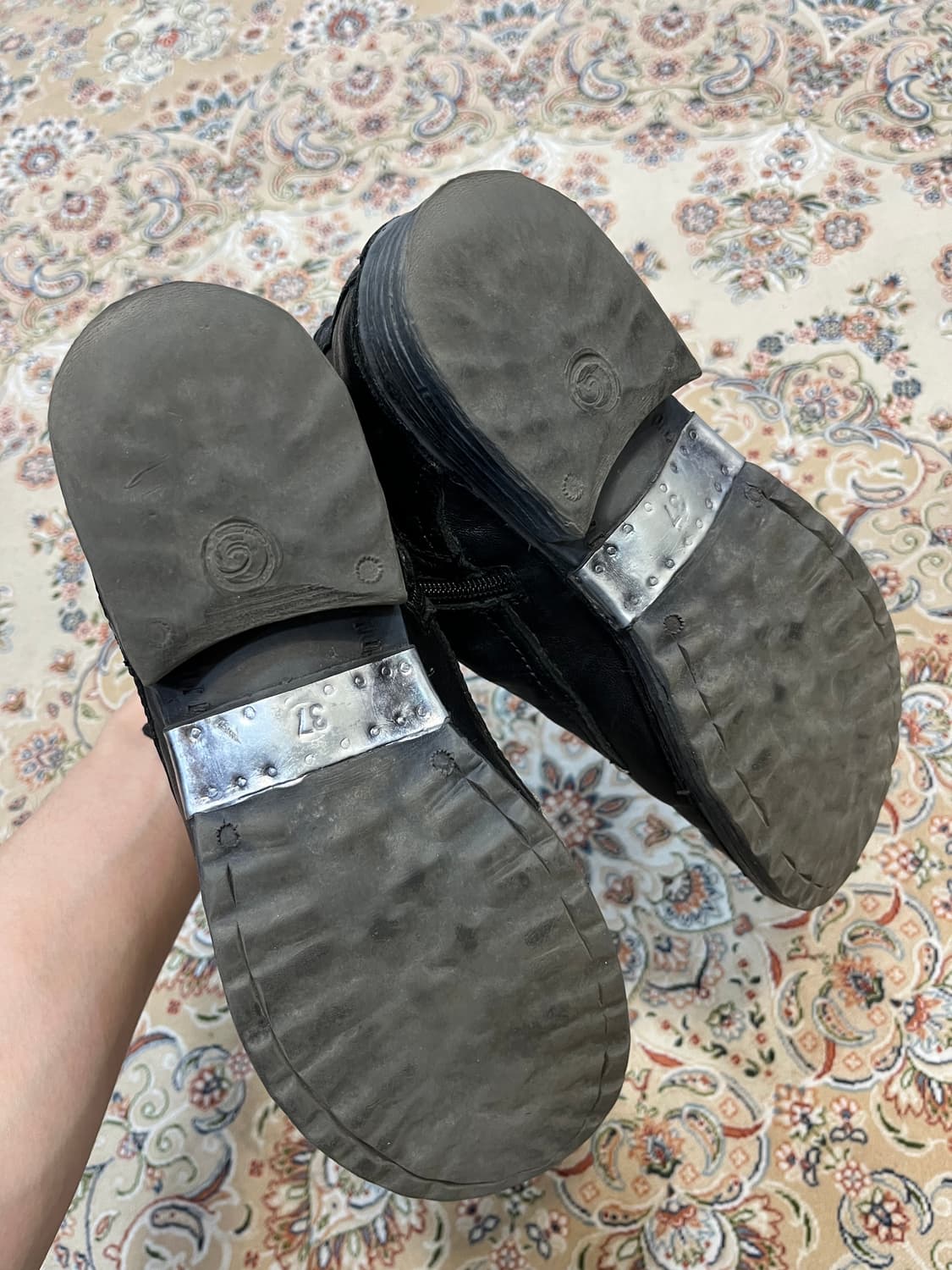 크리오 레이스업 레더 부츠 신발 상품이미지5