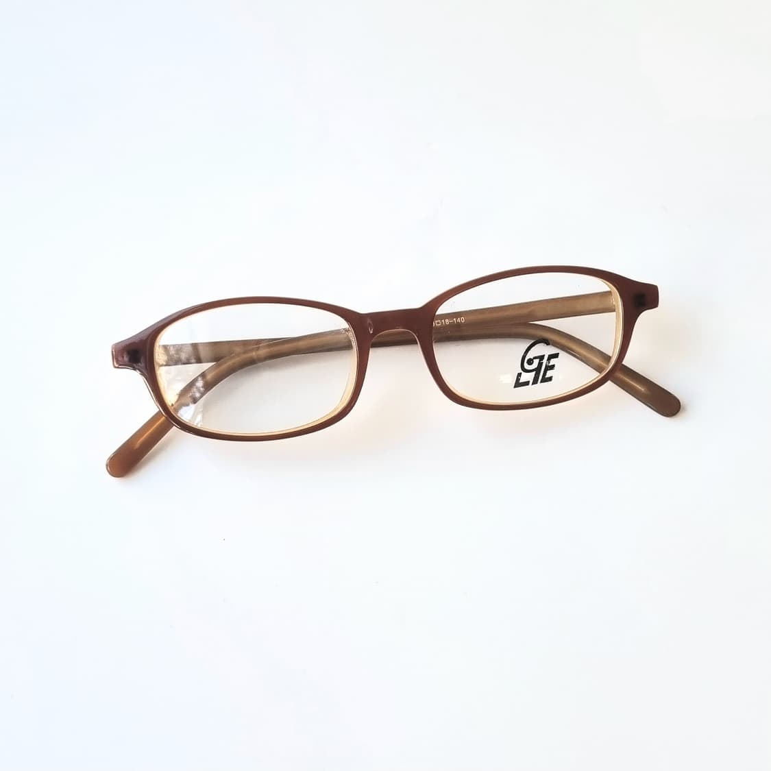 데드스탁  뿔테 스퀘어 light 브라운 안경테 1324 상품이미지1