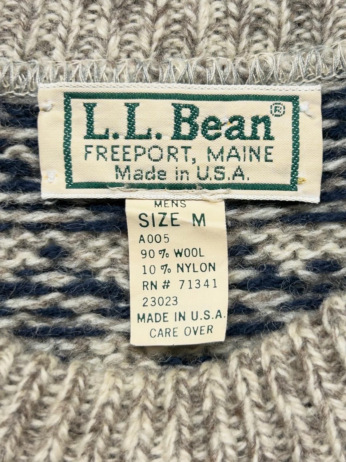 90s L.L.Bean 노르딕 패턴 니트 스웨터(made in usa) 상품이미지3