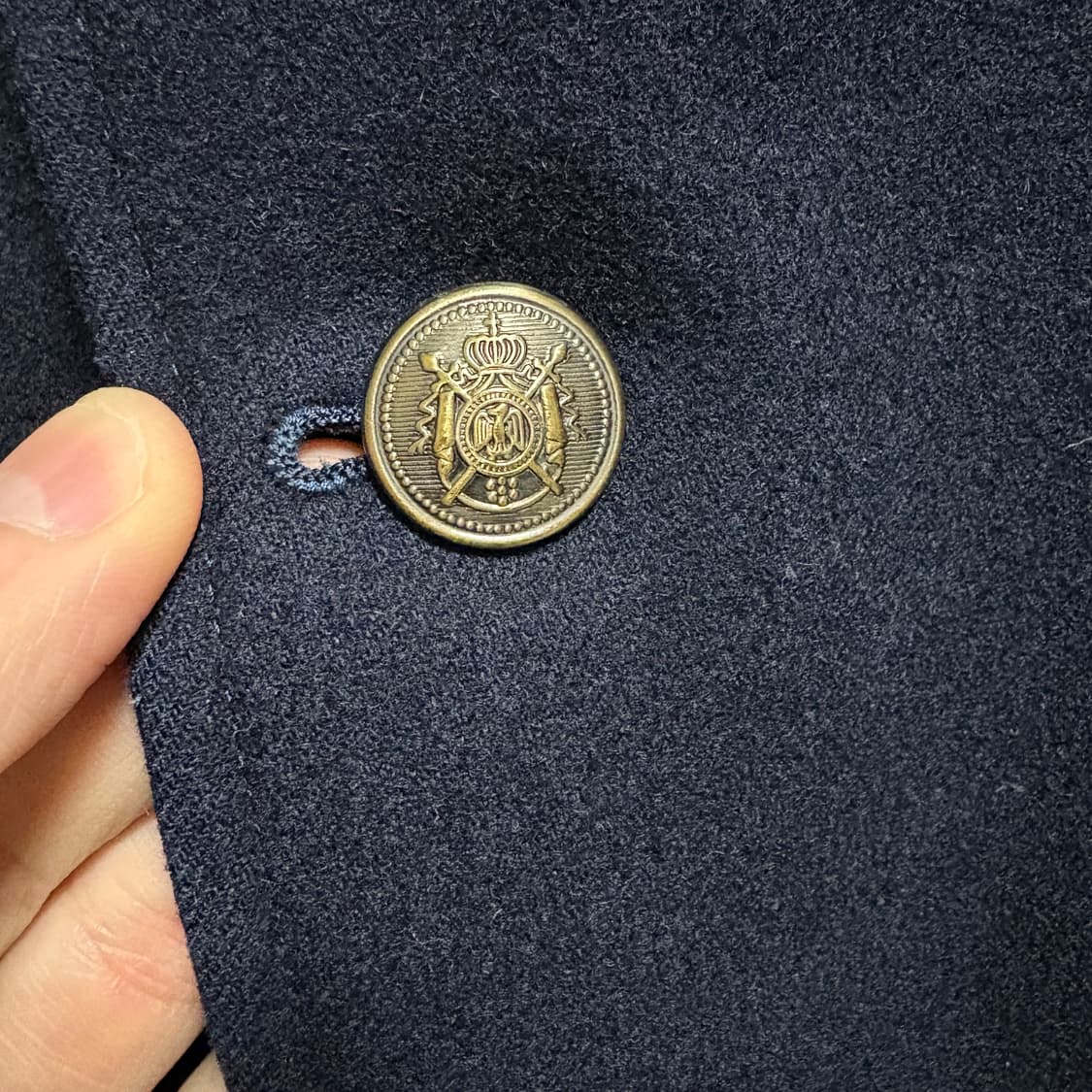 제이프레스 엔틱골드 울 금장 블레이저 자켓 / 네이비, M 상품이미지5