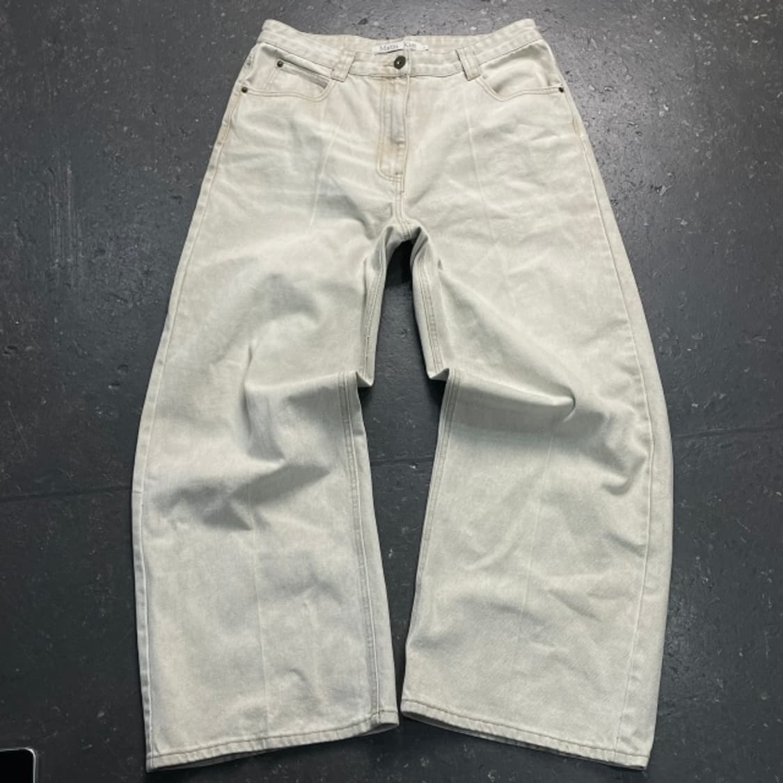 100 마뗑킴 와이드 데님팬츠 상품이미지1