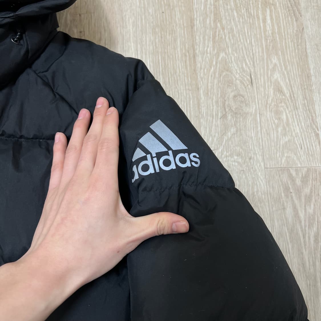 아디다스 남성 덕다운 후드 롱패딩 XXL/110  상품이미지4