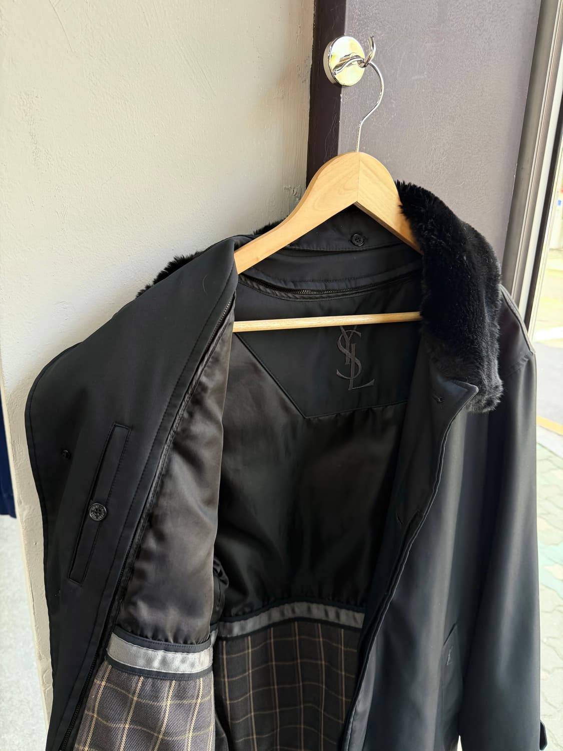 105/ 이브생로랑 아카이브 퍼 구스 패딩코트 자켓 상품이미지6