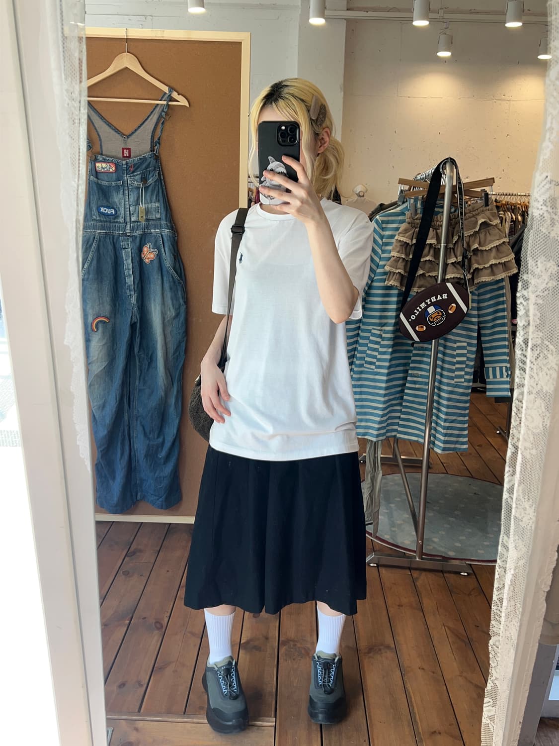 폴로 화이트 베이직 반팔 상품이미지2