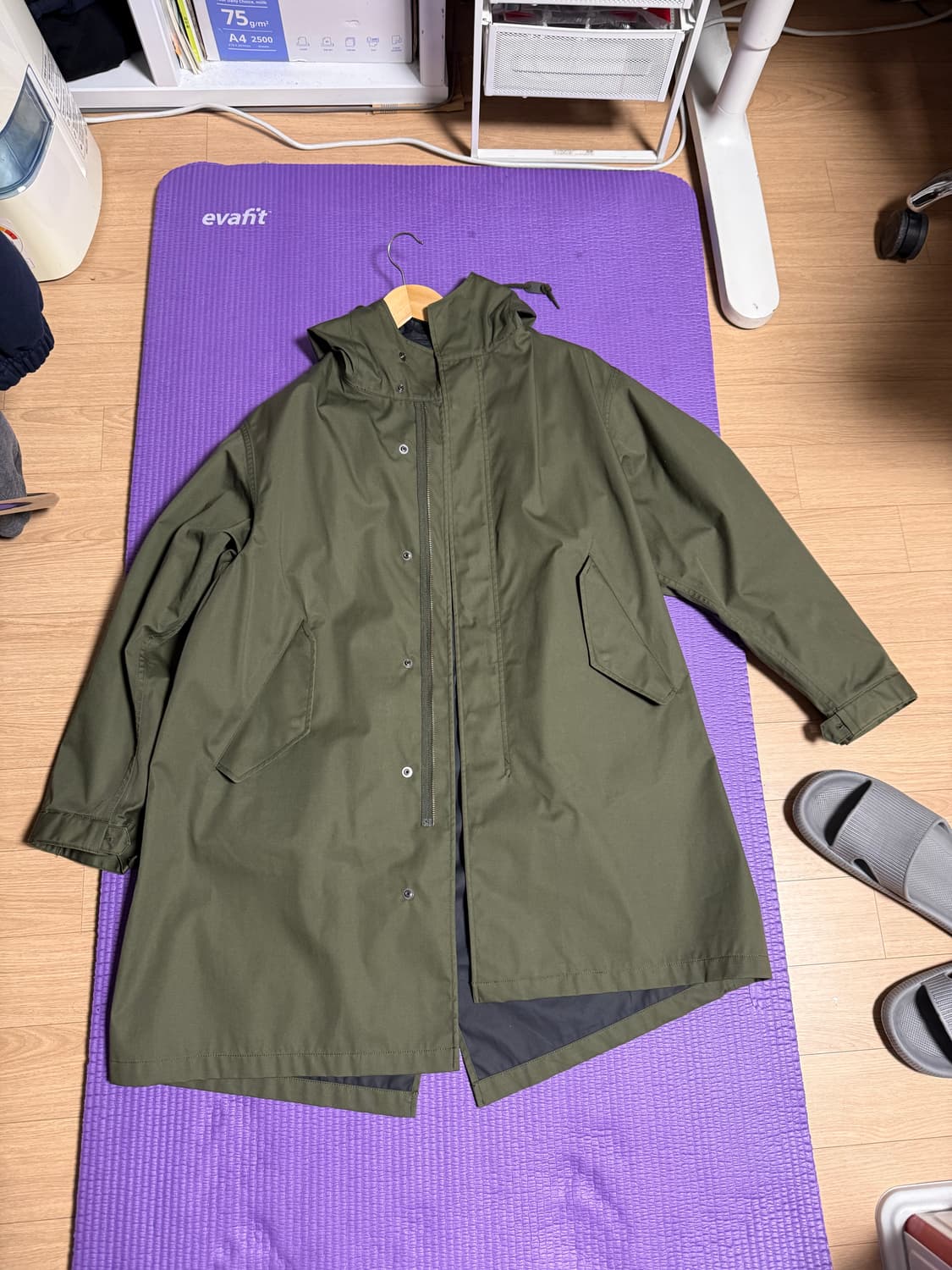 유니클로 피쉬테일 파카 야상 라지 상품이미지1