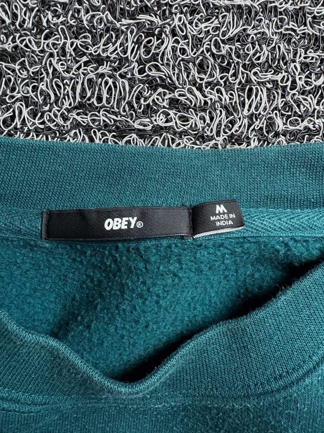 오베이 센터 자수로고 해비코튼 기모 크루넥 2576 상품이미지3