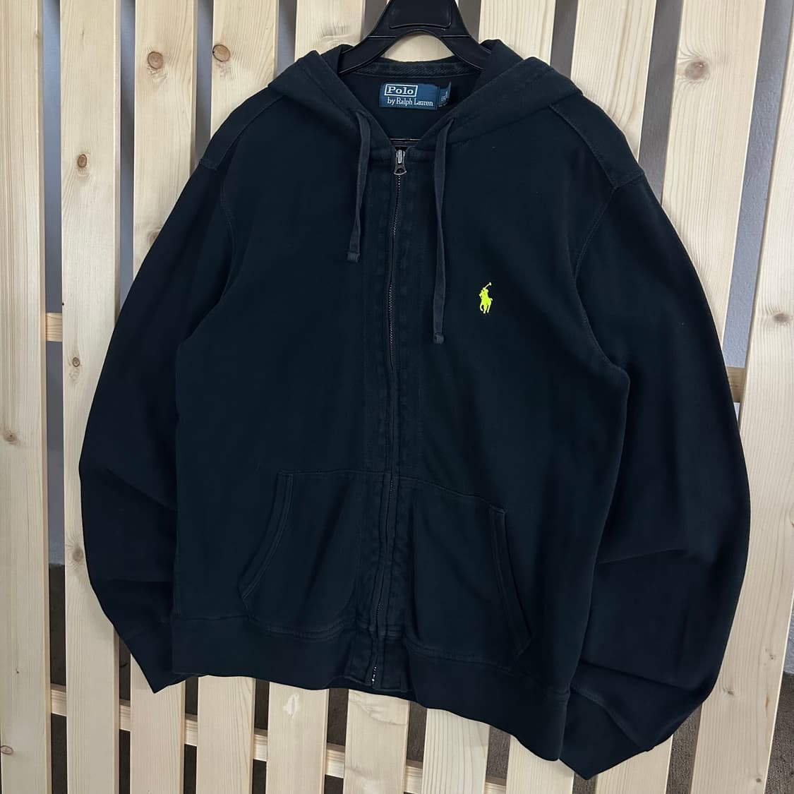 (M) 폴로 랄프로렌 블랙 후드집업 상품이미지2