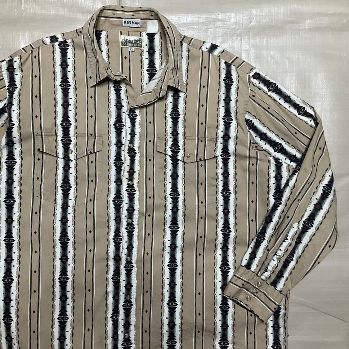 빈티지 웨스턴 패턴셔츠 상품이미지2