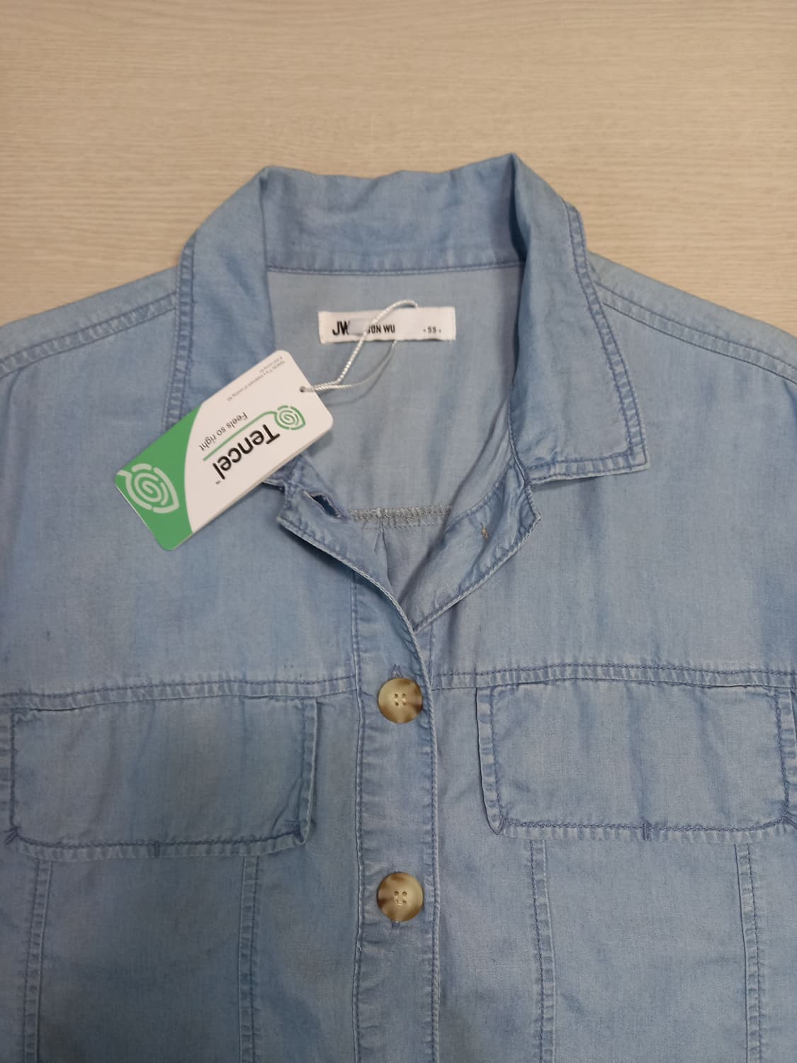 S85-M90 새상품 JASON WU 리오셀100% 크롭티 M-20 상품이미지3