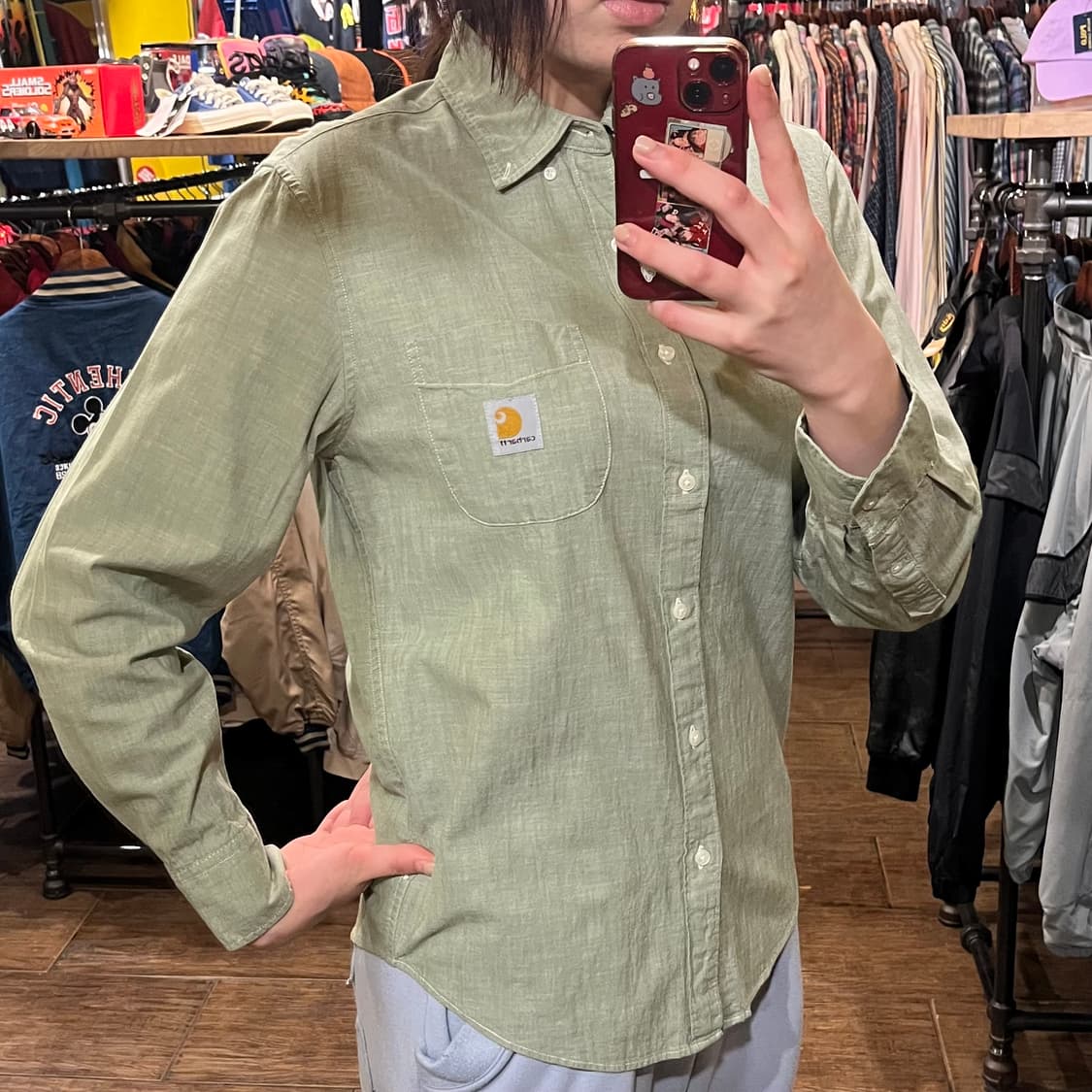 [HI] 칼하트 셔츠 카키 상품이미지3