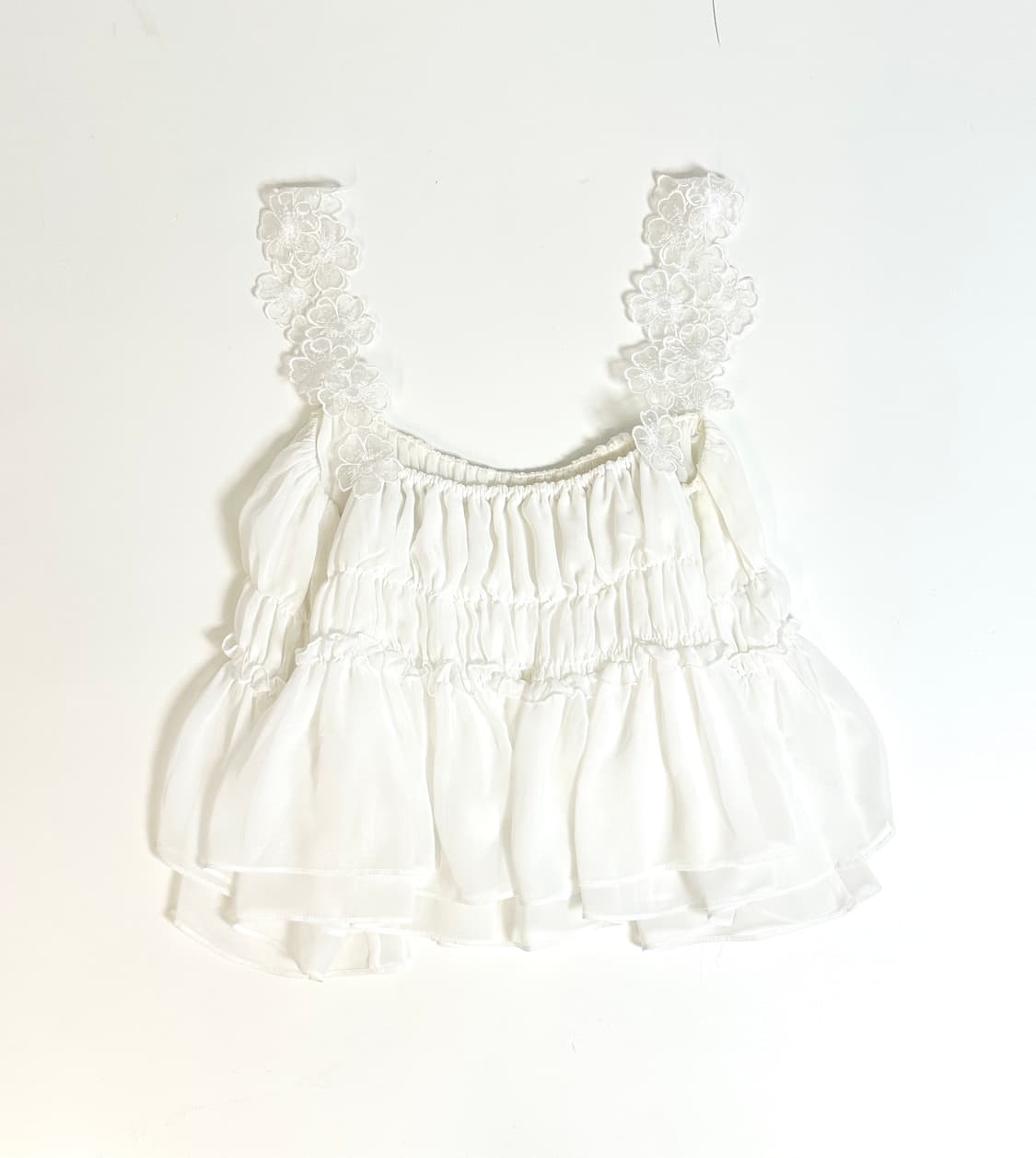 더티스 셔링탑 DELPHINIUM CHIFFON SHIRRING  상품이미지3