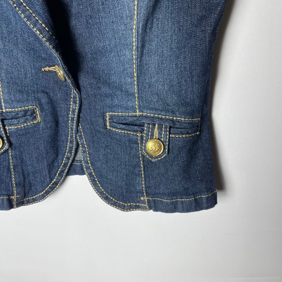 [Cecil McBee] 세실맥비 금장 하프 데님자켓 상품이미지4