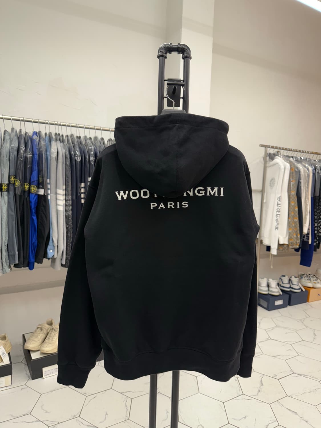 [46] 우영미 백로고 후드티 상품이미지1