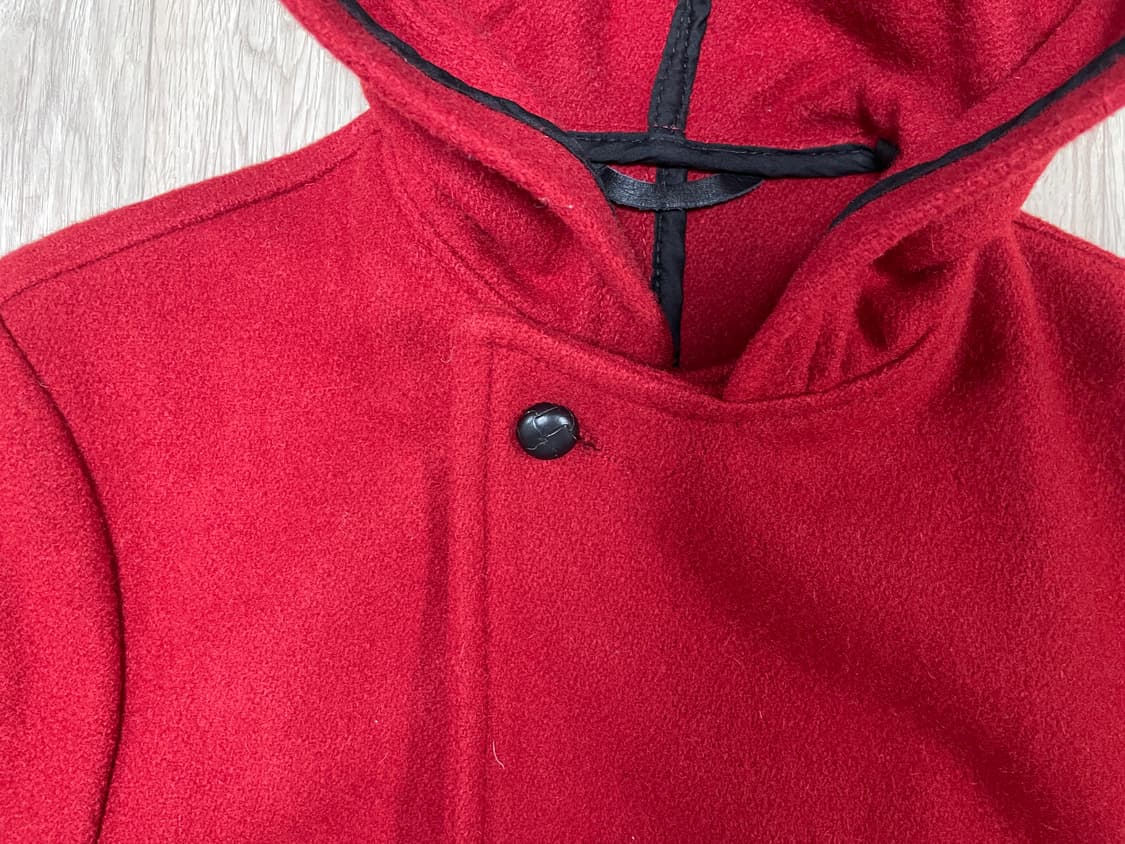 95~100) 쇼트 레더 벨티드 울 피코트(미국제)RRL&LVC&폴로 상품이미지7