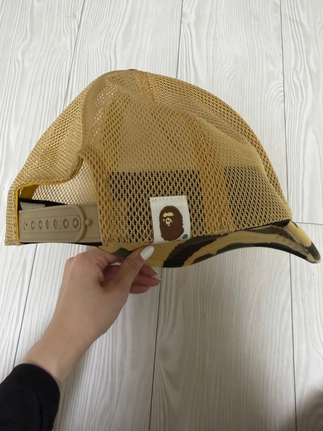 스투시 x 베이프 트러커 캡 옐로우 상품이미지4