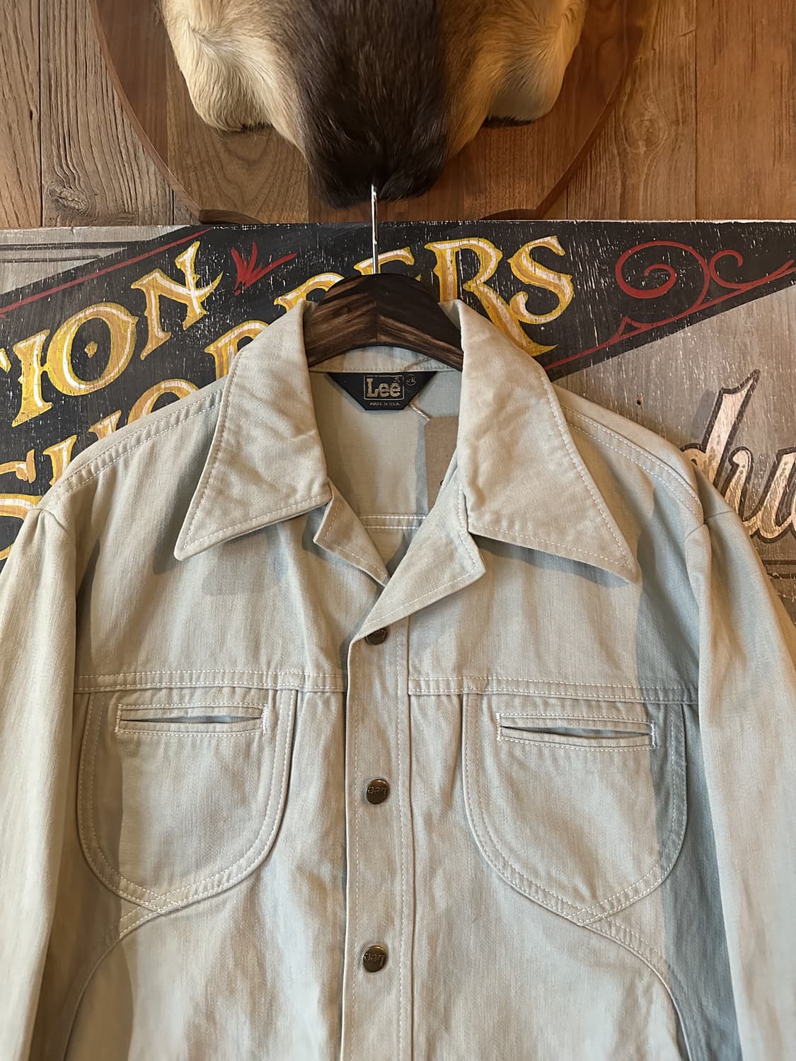 70s Vintage USA Lee Mole Skin Jacket 상품이미지3