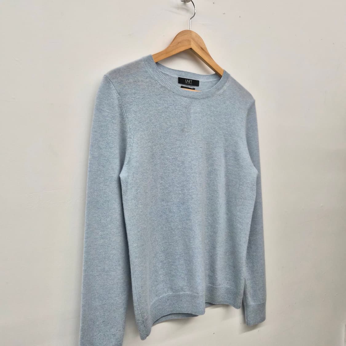 캐시미어 100% UNIT 유닛 하늘색 니트 남녀공용 L 상품이미지2