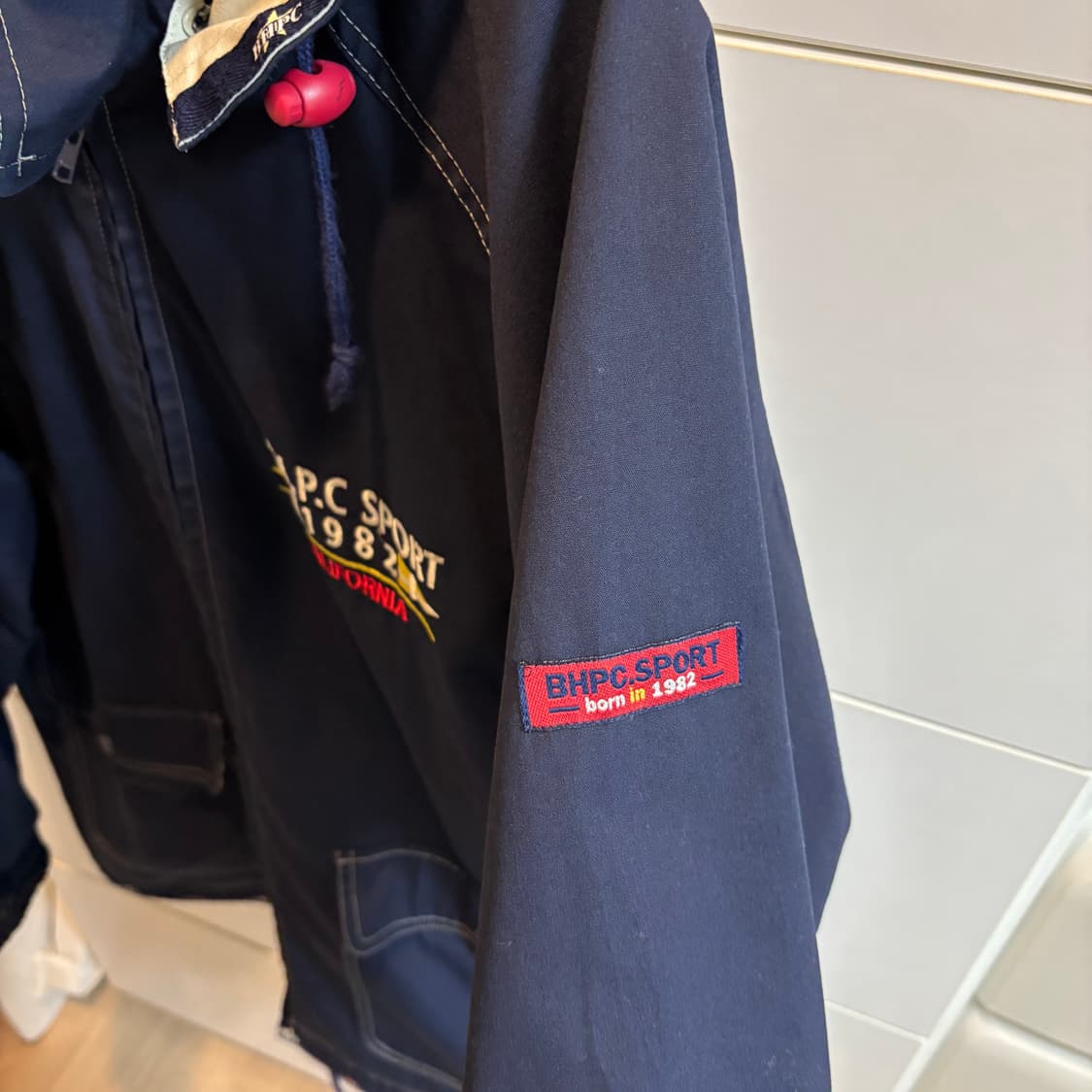 BHPC SPORT 올드스쿨 네이비 바람막이 아노락자켓 상품이미지3