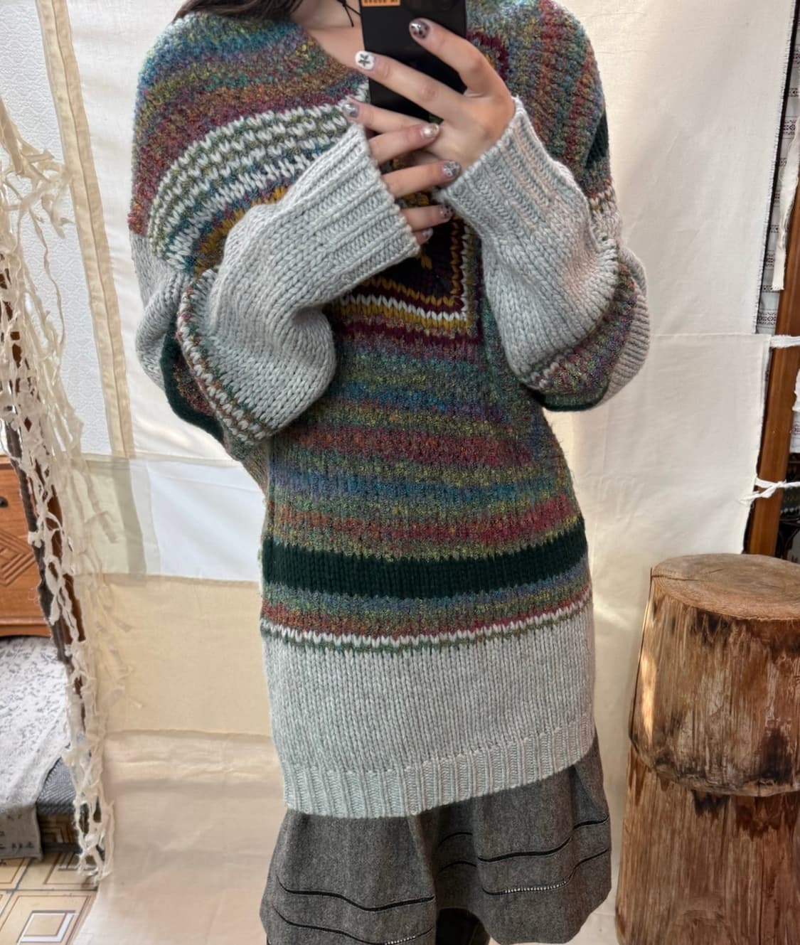 flair 히피 니트 상품이미지1