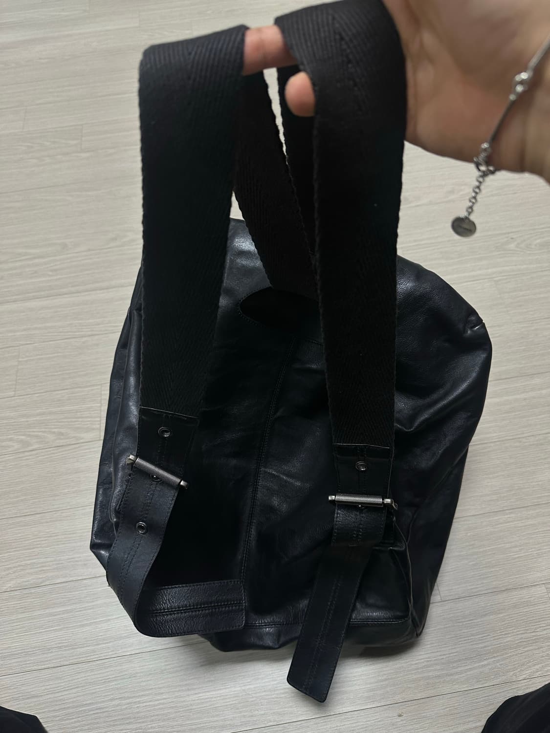 우영미 리얼 레더 백팩 라지 os 상품이미지9